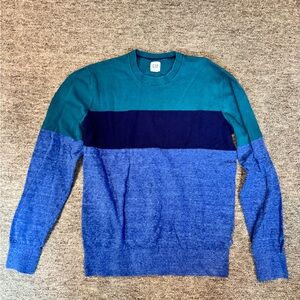 Vintage GAP Blue Colorblock Sweater